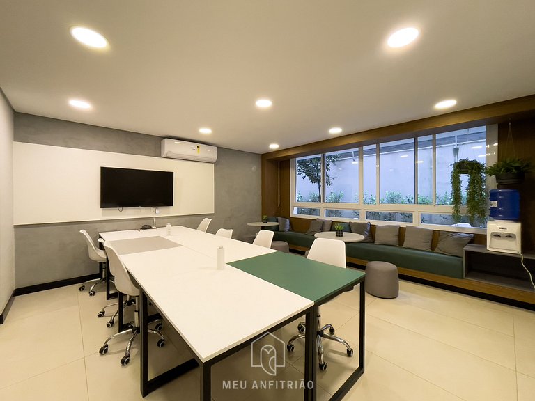 30m²|Jacuzzi|Academia|350m do metrô|Av. Rebouças