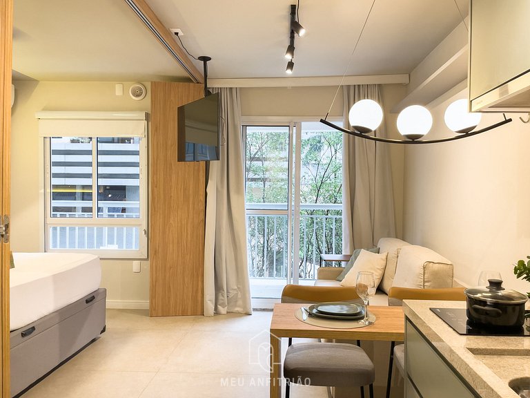 30m²|Jacuzzi|Academia|350m do metrô|Av. Rebouças