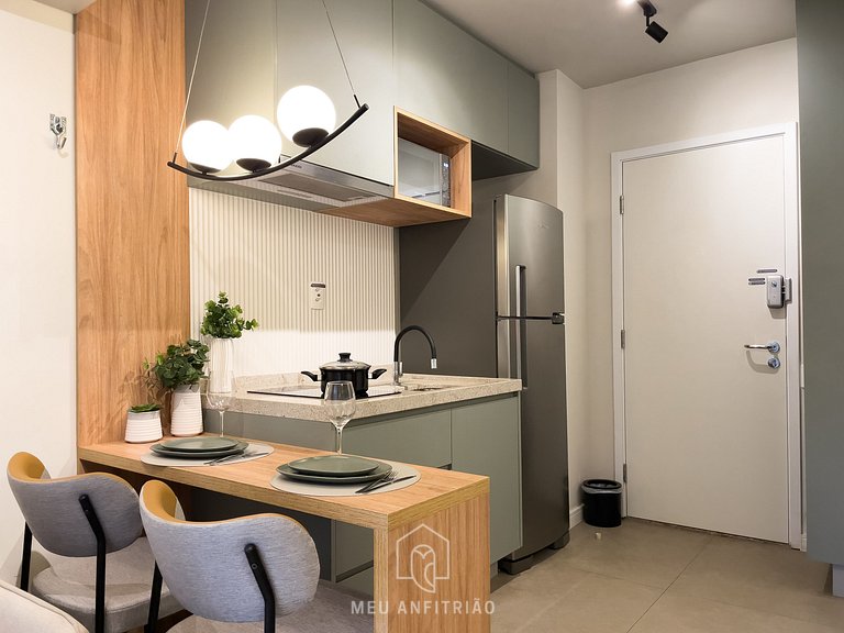 30m²|Jacuzzi|Academia|350m do metrô|Av. Rebouças