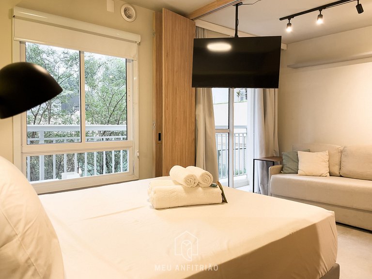 30m²|Jacuzzi|Academia|350m do metrô|Av. Rebouças