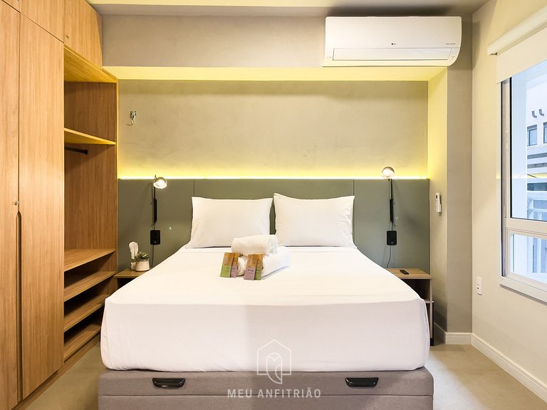 30m²|Jacuzzi|Academia|350m do metrô|Av. Rebouças