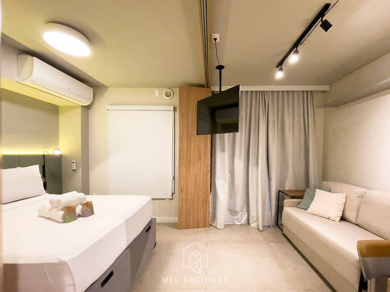 30m²|Jacuzzi|Academia|350m do metrô|Av. Rebouças