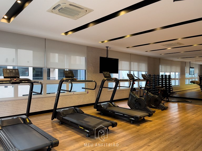 30m²|Jacuzzi|Academia|350m do metrô|Av. Rebouças
