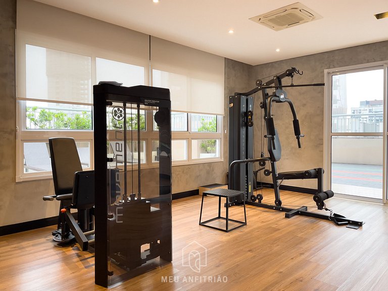 30m²|Jacuzzi|Academia|350m do metrô|Av. Rebouças
