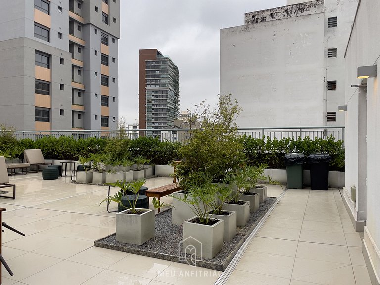 30m²|Jacuzzi|Academia|350m do metrô|Av. Rebouças