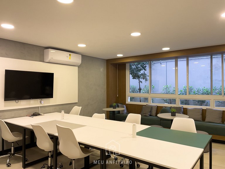 30m²|Jacuzzi|Academia|350m do metrô|Av. Rebouças