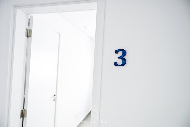 5 suítes | Sauna | Piscina | 50m da praia