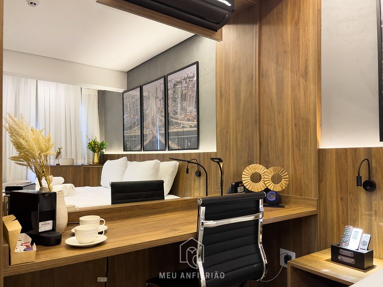 25m² | 2 people | Pool | Access Morumbi Av.