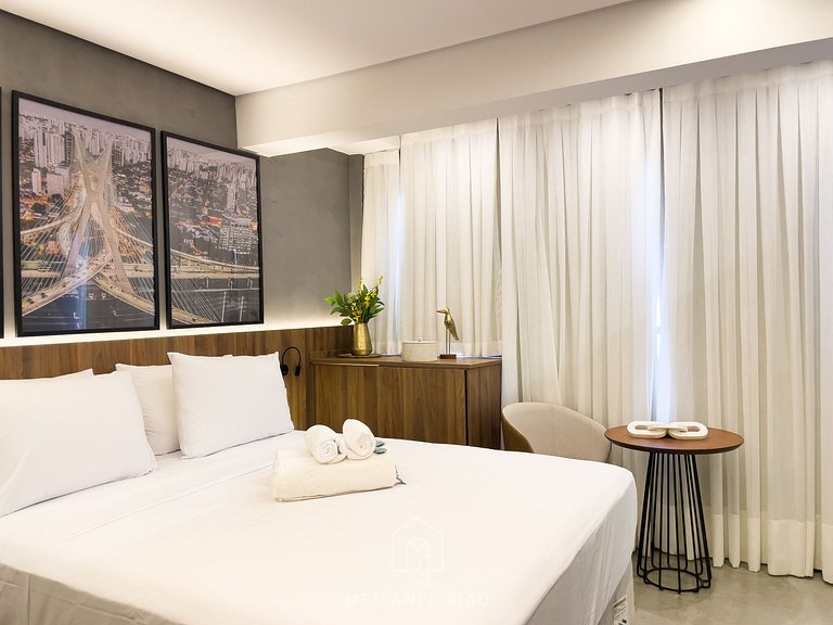 25m² | 2 people | Gym | Access to Av. Morumbi