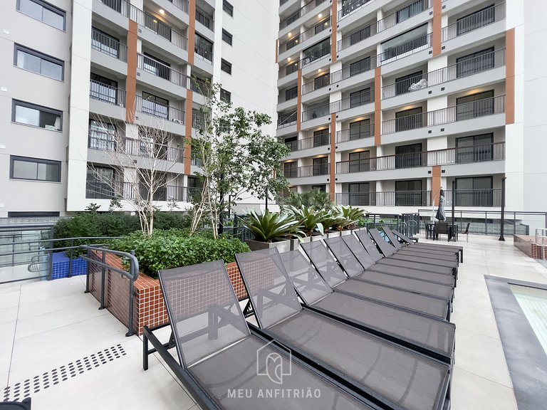 Queen bed | Swimming pool | Gym | Morumbi Avenue