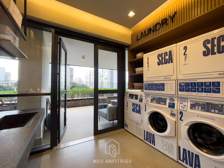 3 pessoas|Cozinha completa|Academia|600m do metrô