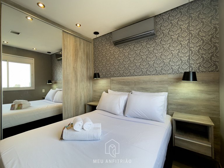 Spacious apt | 1 room | Balcony | 450m from subway