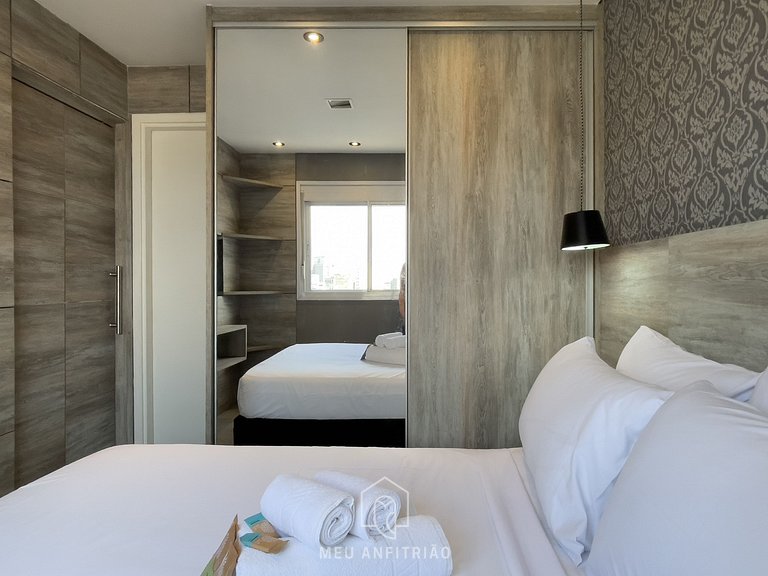 Spacious apt | 1 room | Balcony | 450m from subway