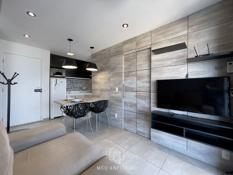 Spacious apt | 1 room | Balcony | 450m from subway