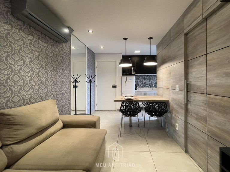 Spacious apt | 1 room | Balcony | 450m from subway