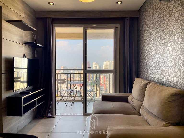 Spacious apt | 1 room | Balcony | 450m from subway