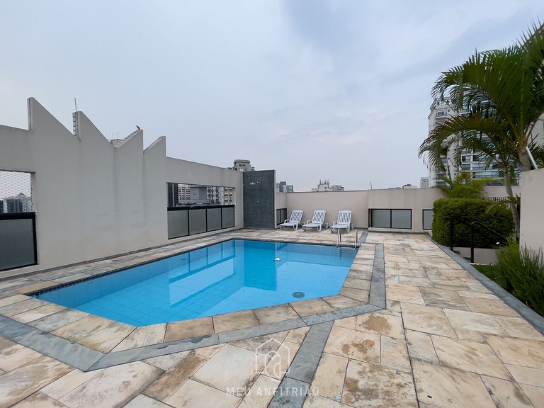 Apto de 1 quarto | 3 pessoas | Av. Ibirapuera