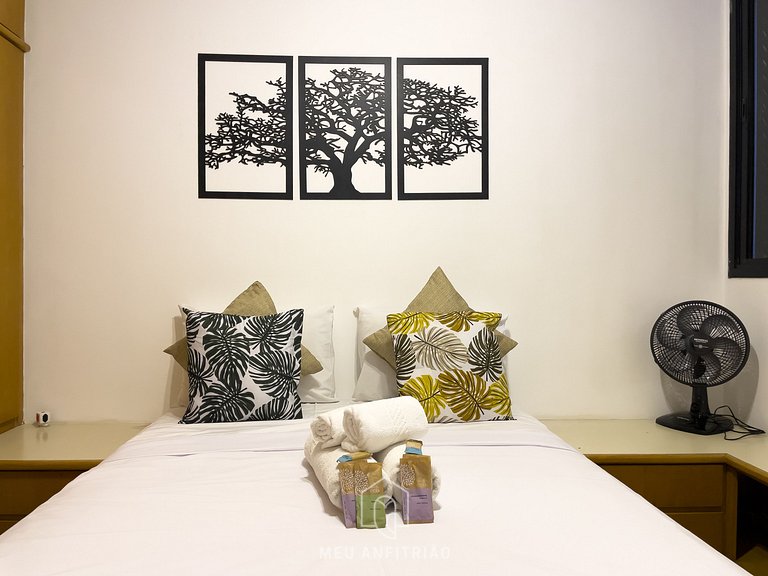 Apto de 1 quarto | 3 pessoas | Av. Ibirapuera