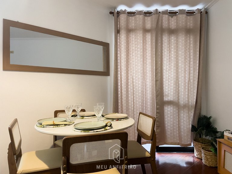 Apto de 1 quarto | 3 pessoas | Av. Ibirapuera