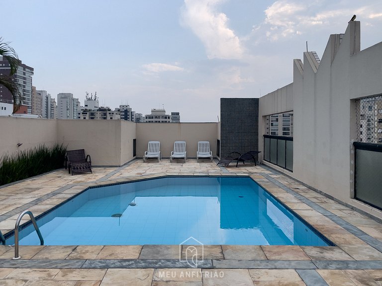 Apto de 1 quarto | 3 pessoas | Av. Ibirapuera