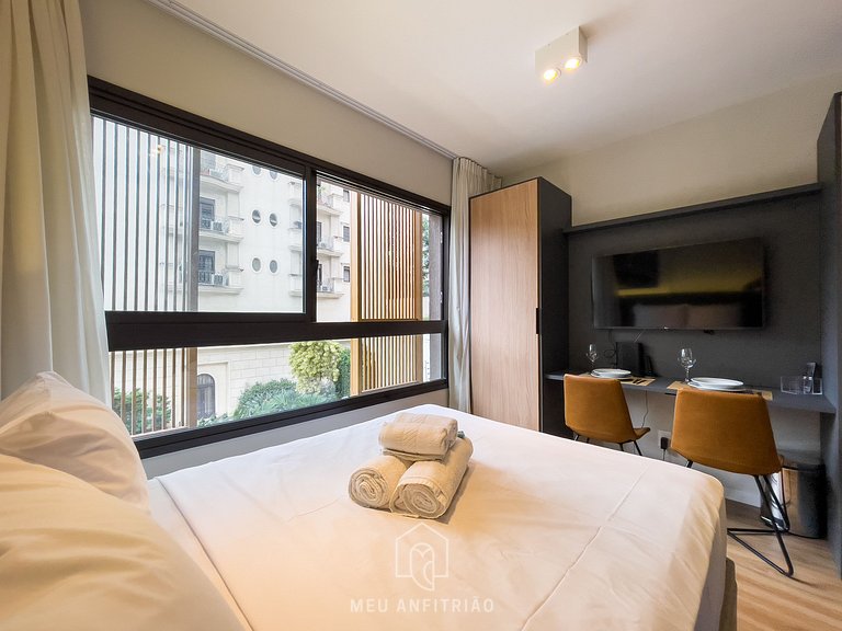 2 people | 27 sqm | Gym | Ibirapuera Park