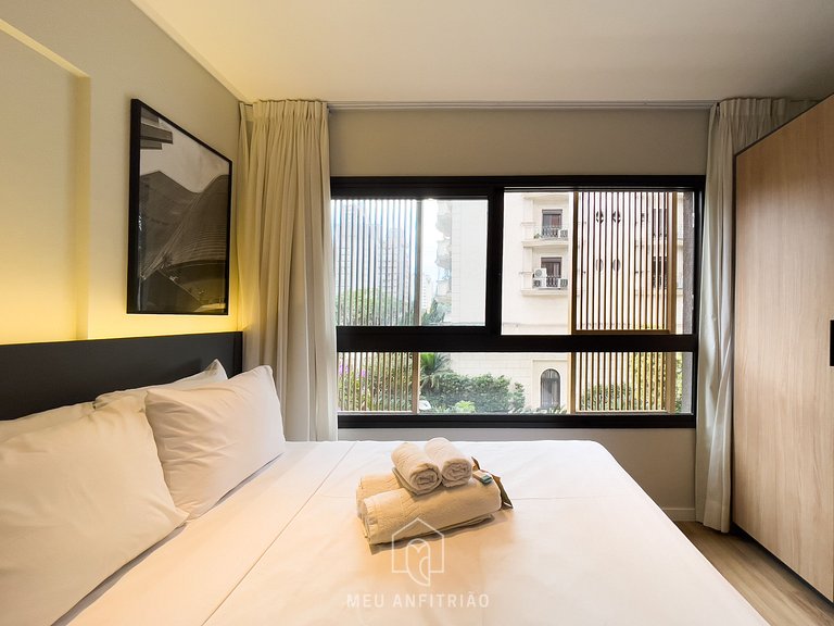 2 pessoas | 27m² | Academia | Pq. Ibirapuera