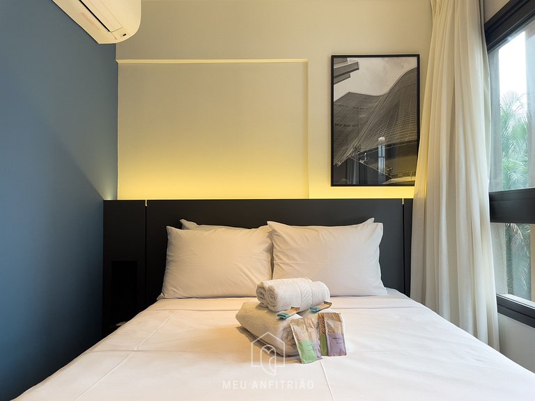 2 people | 27 sqm | Gym | Ibirapuera Park