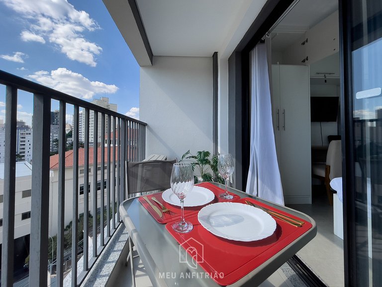 3 pessoas | Cama King | Piscina | 180m do metrô