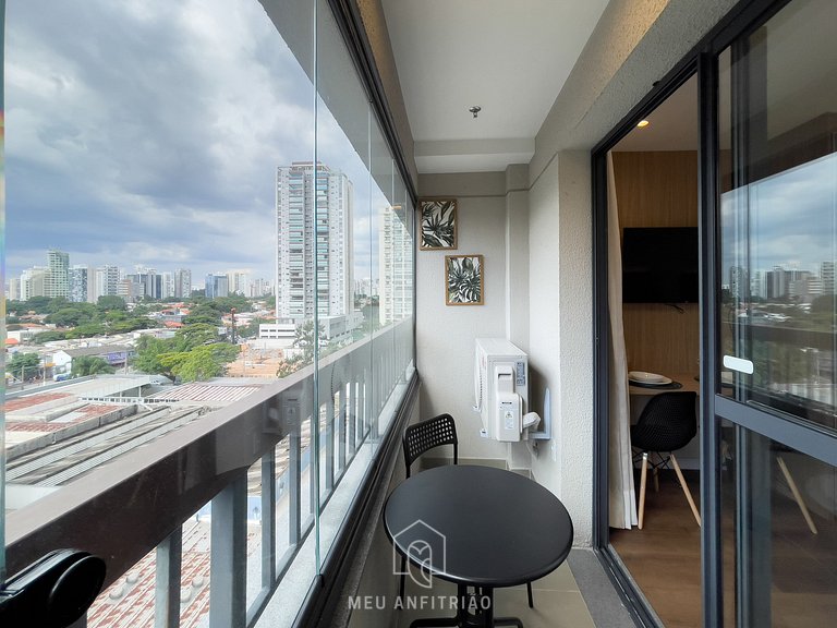 Cama queen | Balcón | Gimnasio | Avenida Morumbi