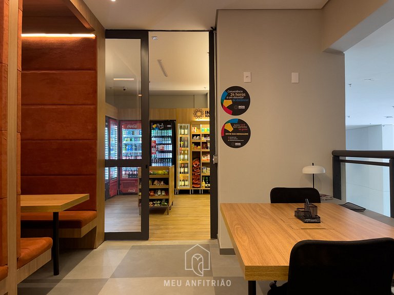 25m² | 2 people | Gym | Access to Av. Morumbi