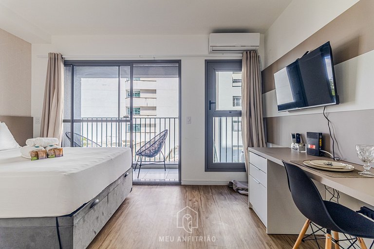 25m² | 2 people | Pool | Gym | 400m from subway