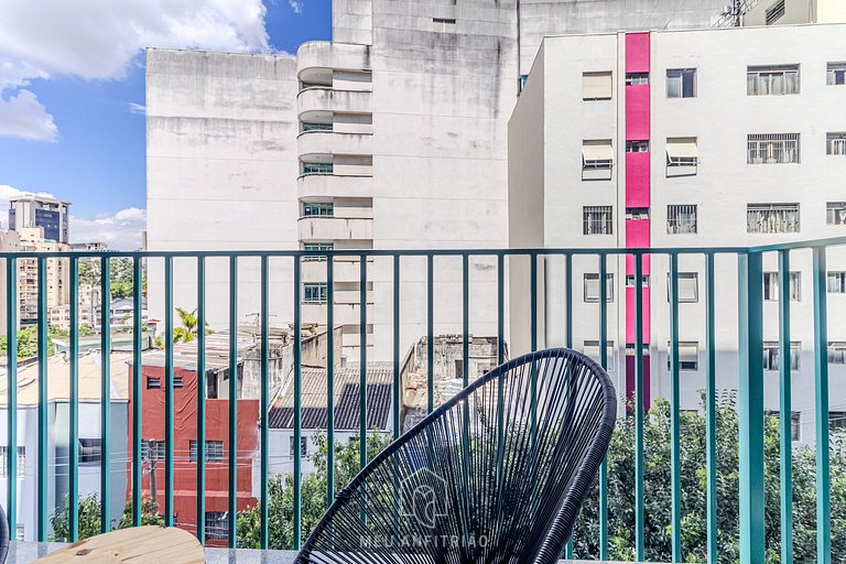 25m² | 2 pessoas | Piscina | Academia | 400m metrô