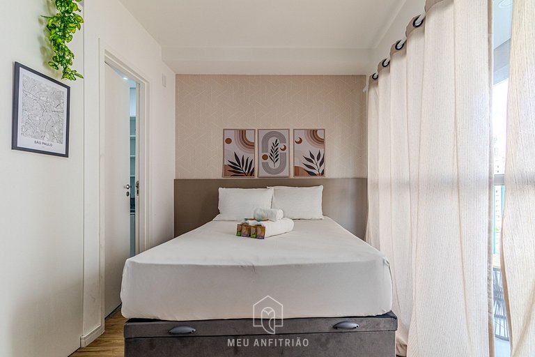 25m² | 2 people | Pool | Gym | 400m from subway