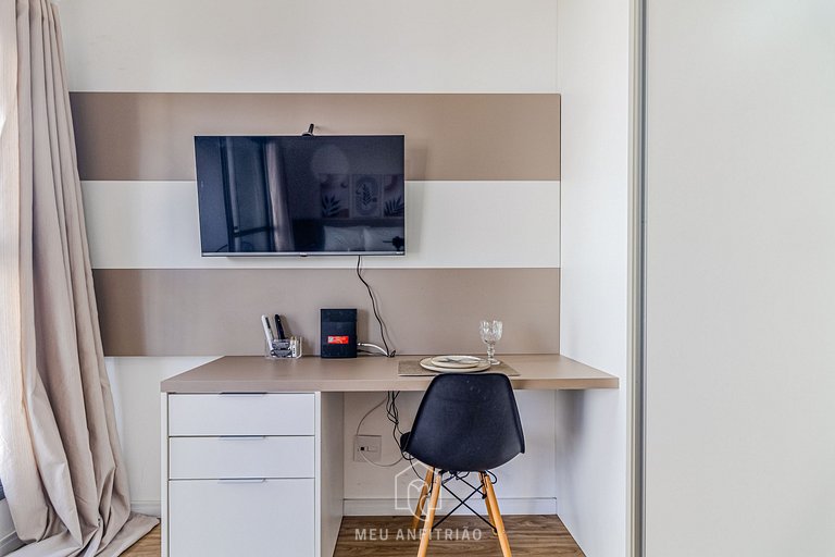 25m² | 2 pessoas | Piscina | Academia | 400m metrô