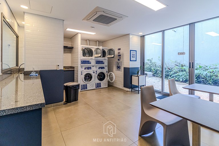 Studio p/ 2 | Piscina | Academia | 400m metrô