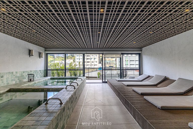 2 people|27 sq.m.|Spa |300m from Beco do Batman