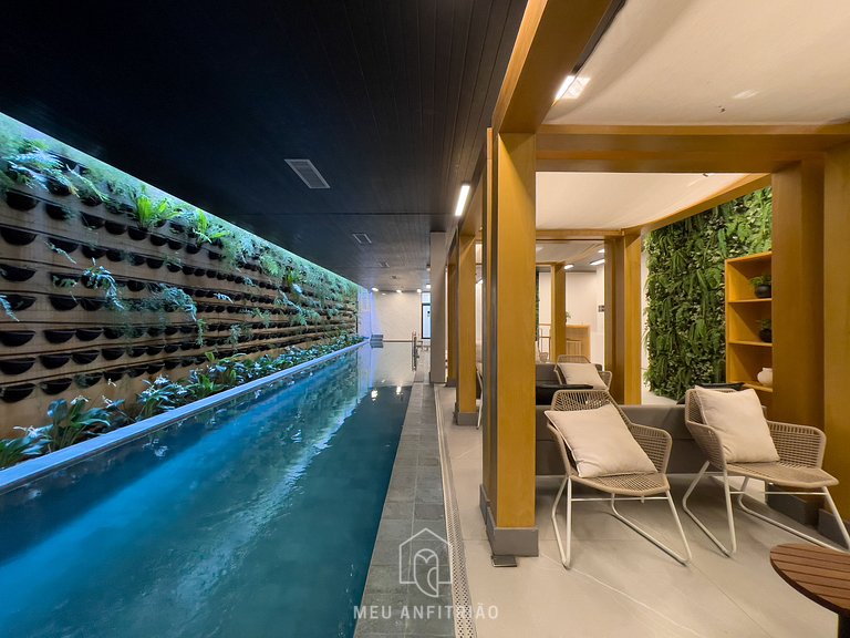 3 personas | Cama King | Piscina | 180 m del metro