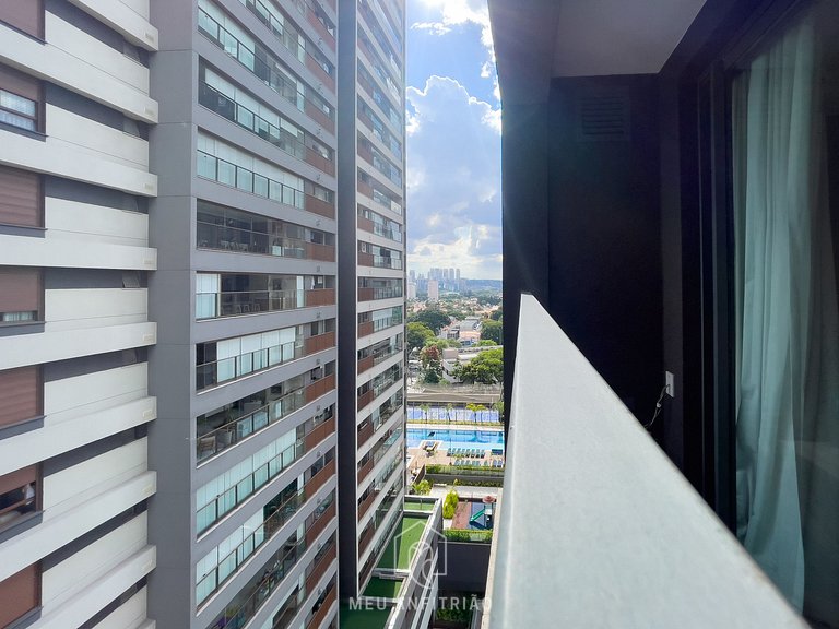 22m² | 2 pessoas | Piscina | Av. Santo Amaro