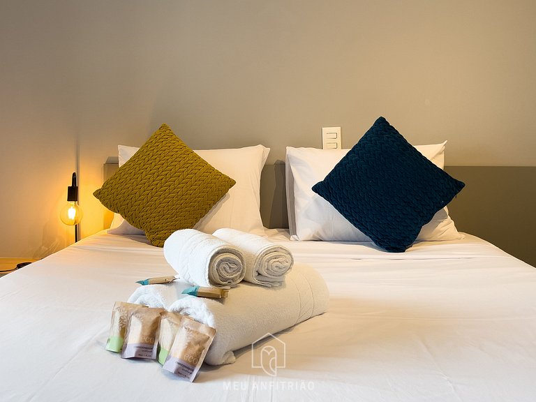 22m² | 2 pessoas | Piscina | Av. Santo Amaro