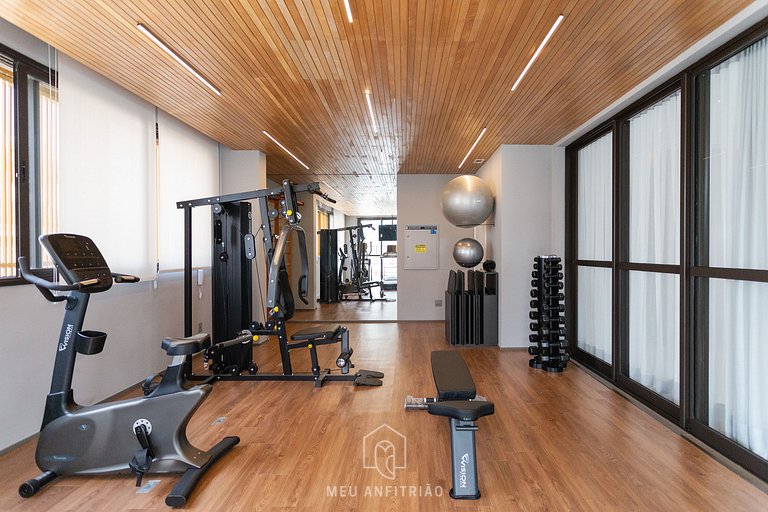 2 people | Gym | 700m from Ibirapuera Park