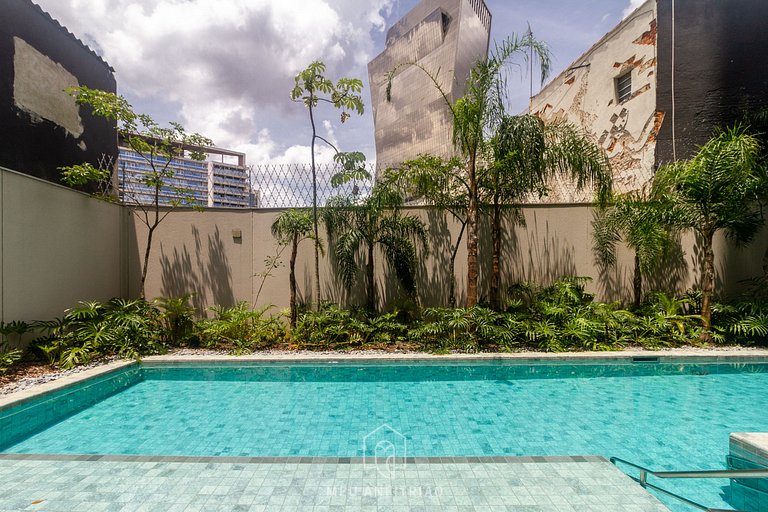 27m² | 2 pessoas | Piscina | 300m do metrô