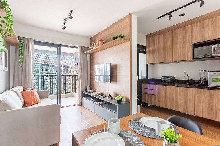 50m² | 3 pessoas | Lazer | 350m da Av. Faria Lima