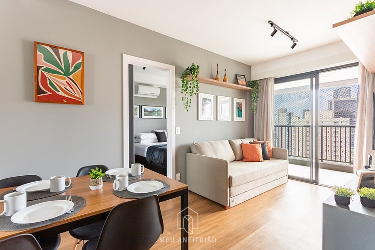 49m² | 3 people | Leisure | 350m Faria Lima Av