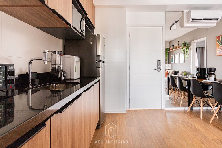 50m² | 3 pessoas | Lazer | 350m da Av. Faria Lima