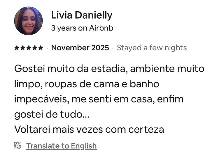 50m² | 3 pessoas | Lazer | 350m da Av. Faria Lima