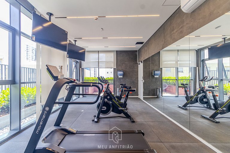 2 people | Gym | Av. Santo Amaro | Airport