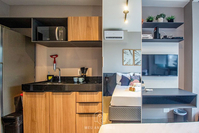 Cama queen | Piscina | Gimnasio | Al lado de metro