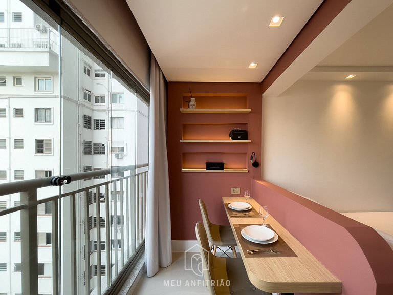 25m² | 2 people | Pool | 1.5km from Allianz Parque