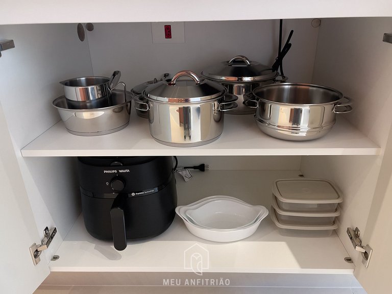 25m² | 2 pessoas | Piscina| 1,5km Allianz Parque