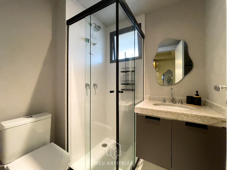 3 guests | AC Heating | Gym | 5min from Allianz